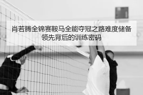 肖若腾全锦赛鞍马全能夺冠之路难度储备领先背后的训练密码